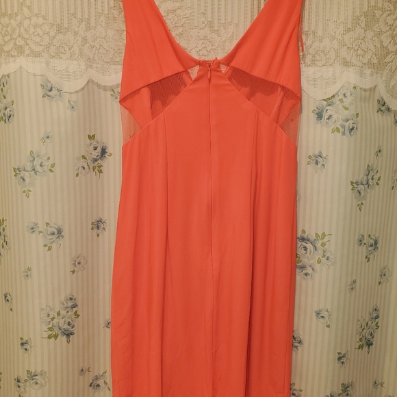 Hailey Adrianna Papell strapless orange party dress sz 4 - Picture 13 of 16